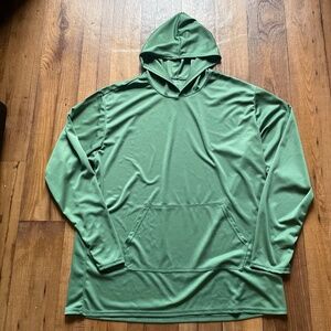 Men's Real Essentials Green Hooded Activewear Tee Hoodie Size 3XL School Work